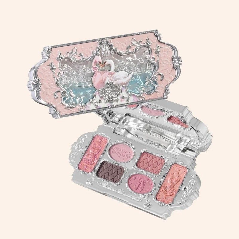 Flower Knows Swan Ballet Six-Color Makeup Palette #03 Pink Swan
