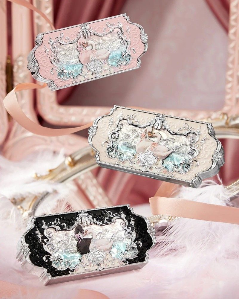 Flower Knows Swan Ballet Six-Color Makeup Palette #03 Pink Swan