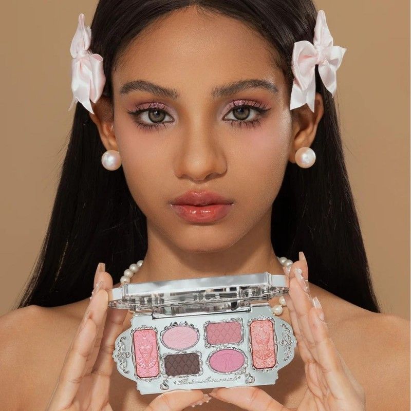 Flower Knows Swan Ballet Six-Color Makeup Palette #03 Pink Swan