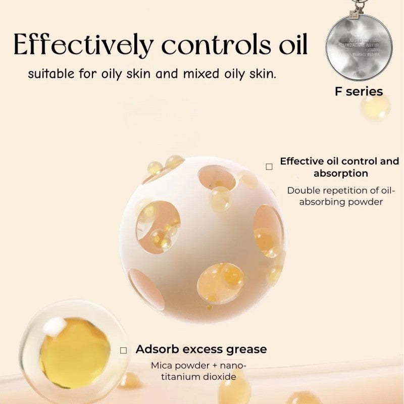 Funny Elves方里底气持妆气垫粉底液F01象牙白 12g + 替换芯12g