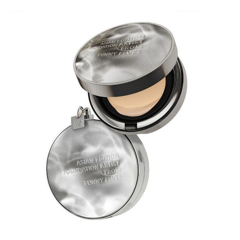 Funny Elves方里底气持妆气垫粉底液F01象牙白 12g + 替换芯12g