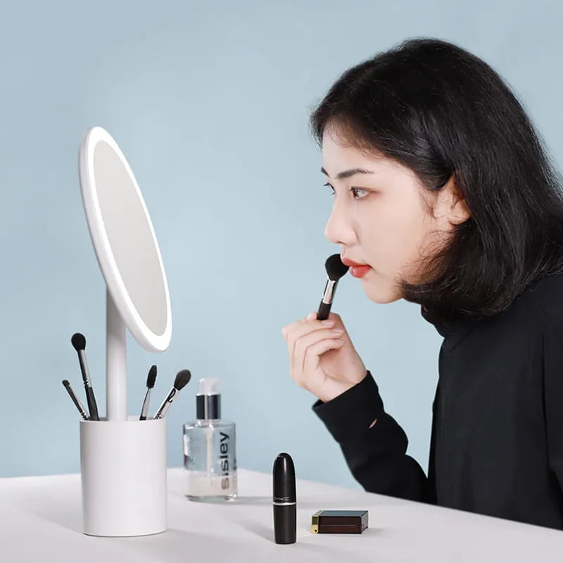 Muid Pen Tube Makeup Mirror White