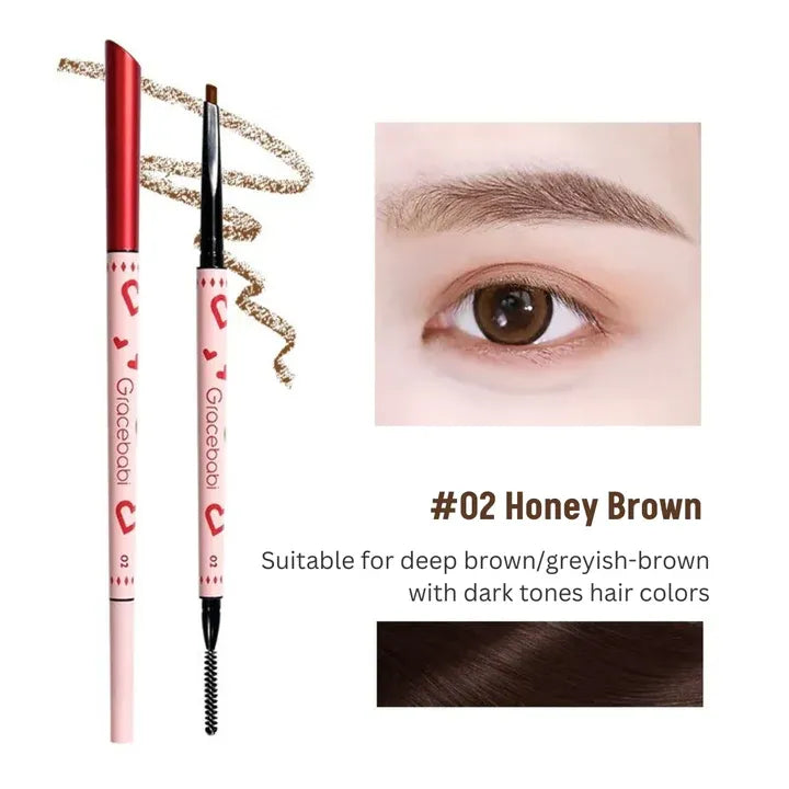 Gracebabi Crush on You Eyebrow Pencil #02 Honey Brown