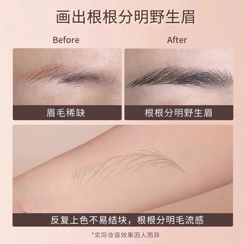️Gracebabi Double-head Eyebrow Pencil #02 Gray Black 1pcs