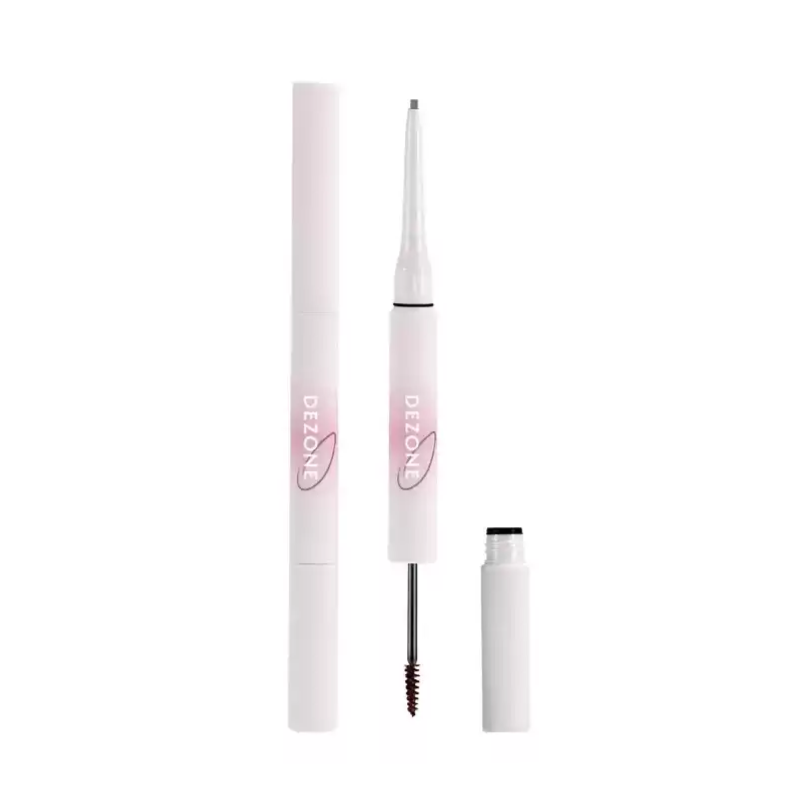 Dezone Dual-Ended Eyebrow Pencil + Tinted Brow Gel #H01 Gray Brown