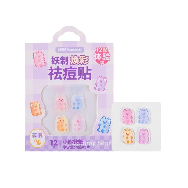 YaoZhi Acne Pimple Patch Trial Size Gummy Bears 12pcs