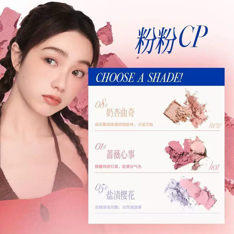 Nukka Blush Duo #05 Salted Cherry Blossom (Powder + Powder)