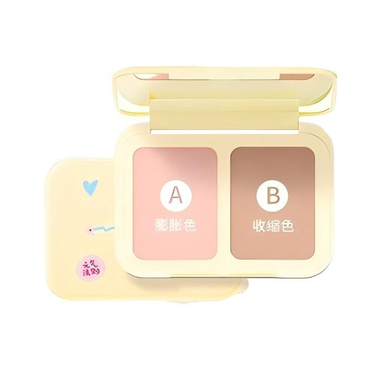 Nukka Dual-Tone Blush Palette #08 Milk Apricot Cookies
