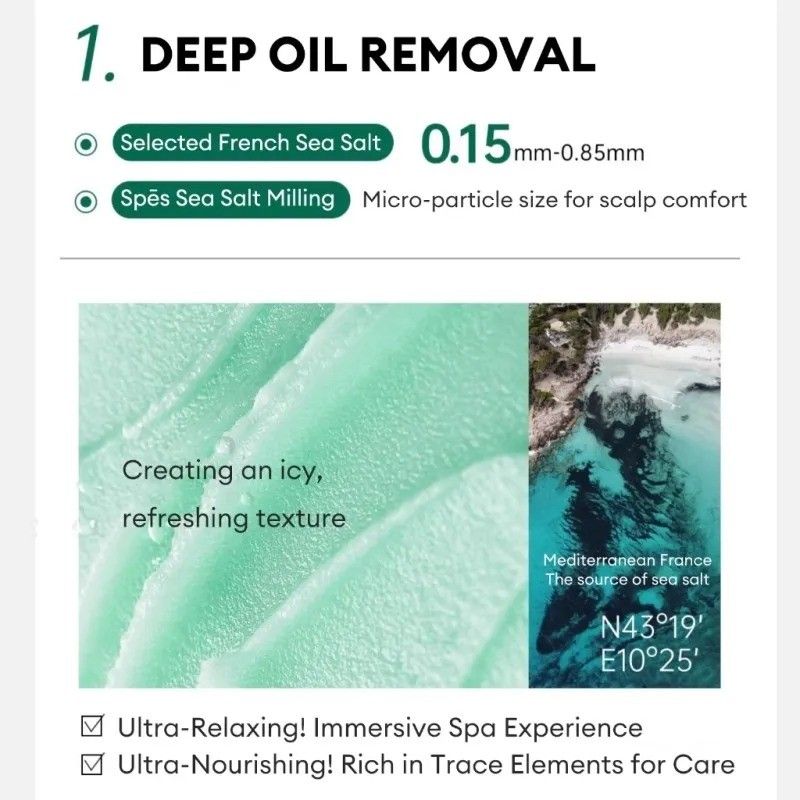 Spes Purifying Fluffy Oil Control Sea Salt Shampoo Pink 280g