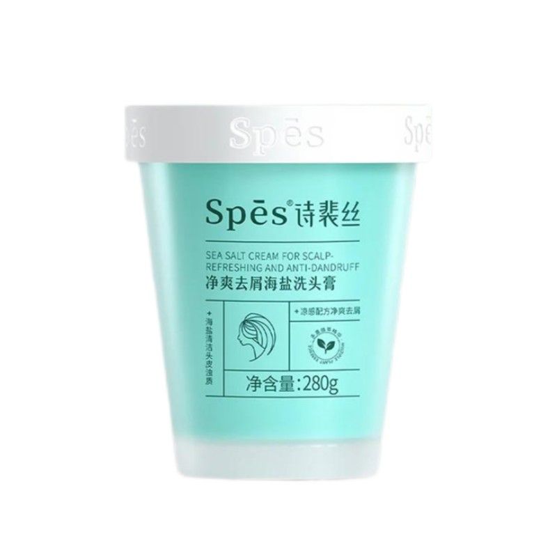 Spes Sea Salt Cream For Scalp Refreshing Anti-dandruff Shampoo 280g