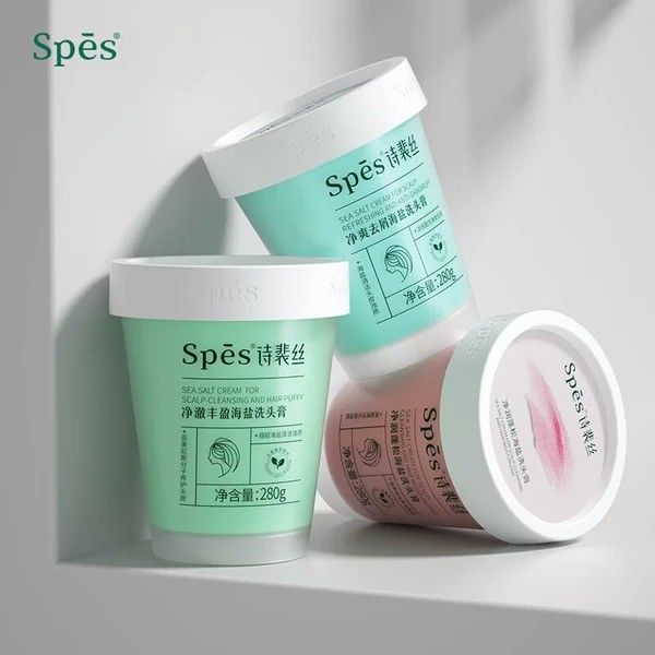 Spes Sea Salt Cream For Scalp Refreshing Anti-dandruff Shampoo 280g