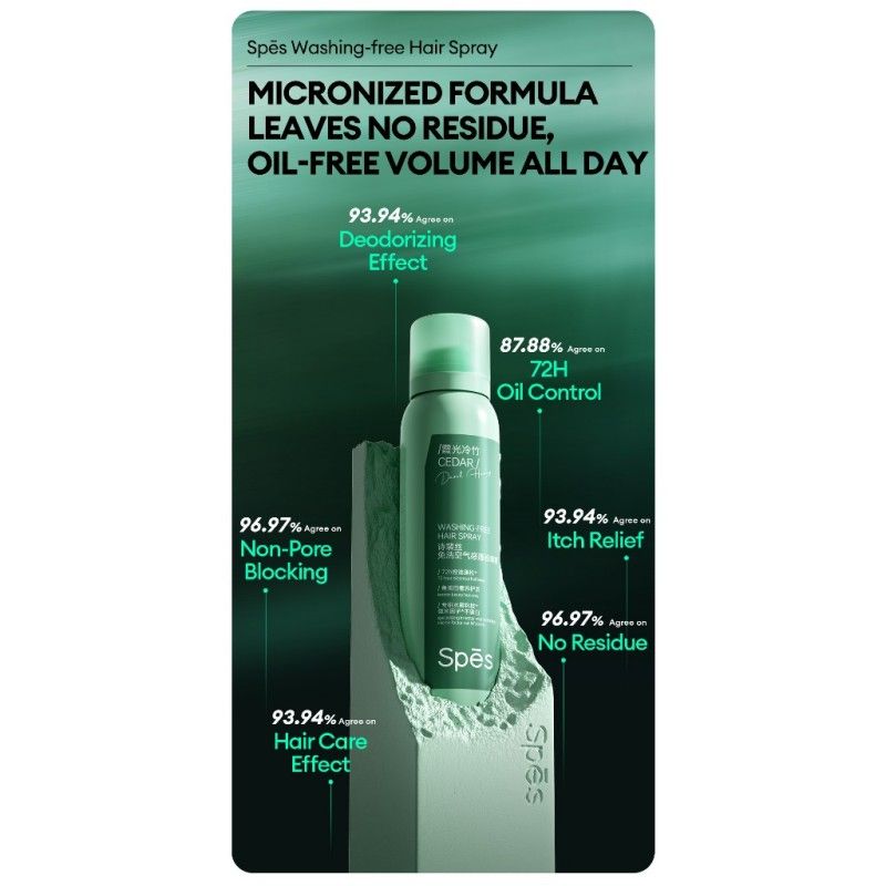 Spes Washing-free Hair Spray Dry Shampoo First Love 150ml