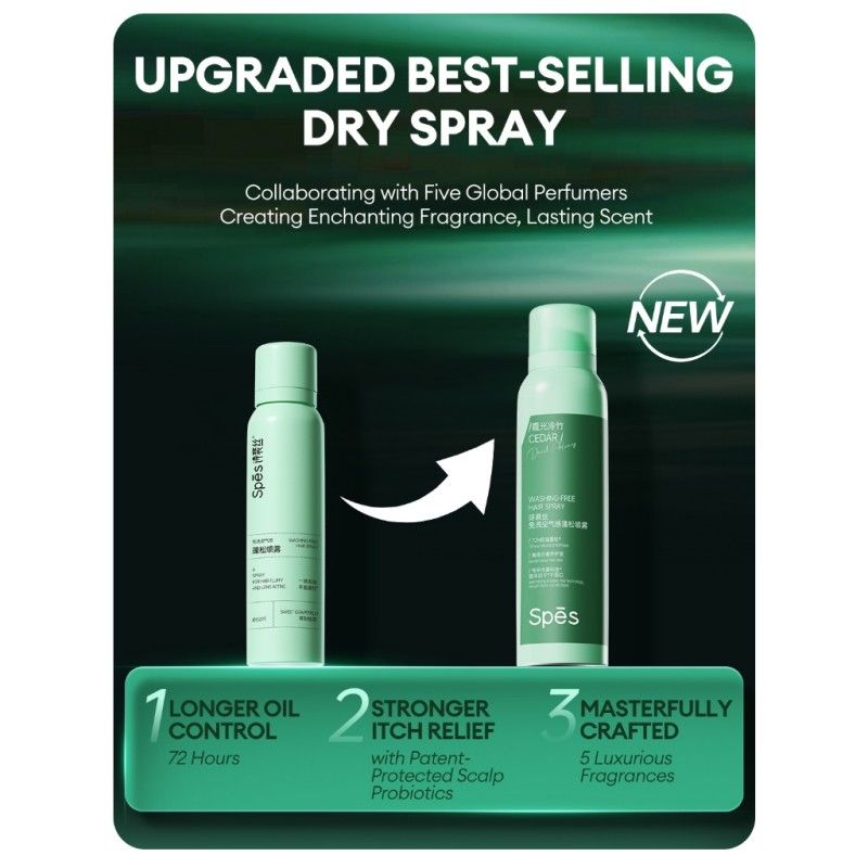 Spes Washing-free Hair Spray Dry Shampoo First Love 150ml