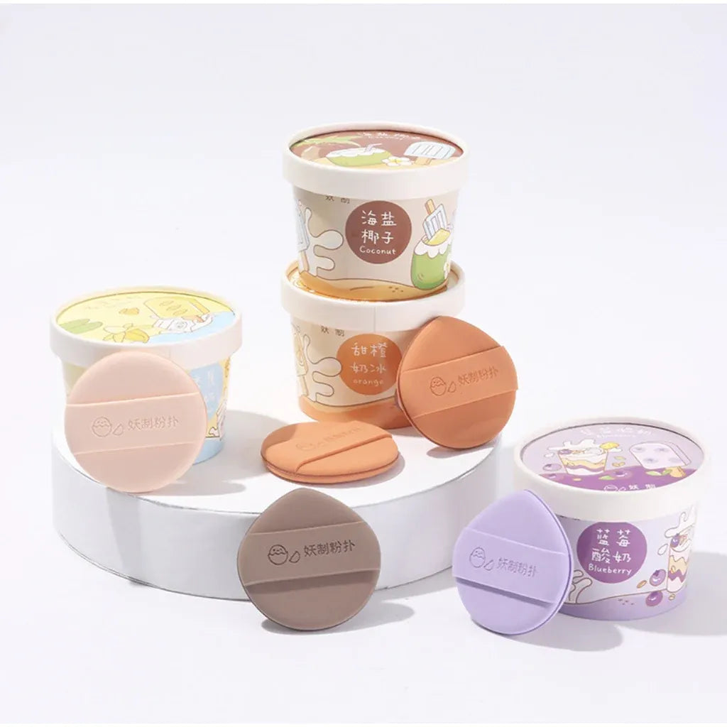 YaoZhi Ice Cream Makeup Puff Blueberry 2pcs