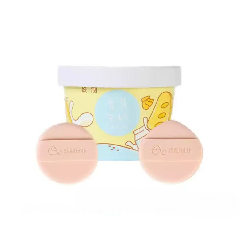 Yaozhi Ice Cream Makeup Puff Banana Milk 2pcs