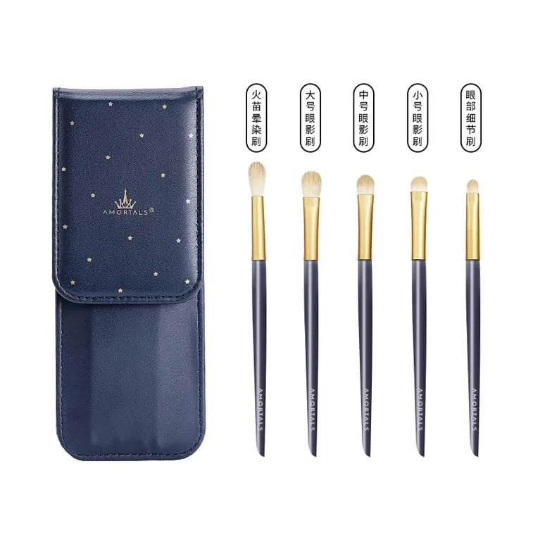 Amortals Makeup Brush Set For Eyes 5pcs