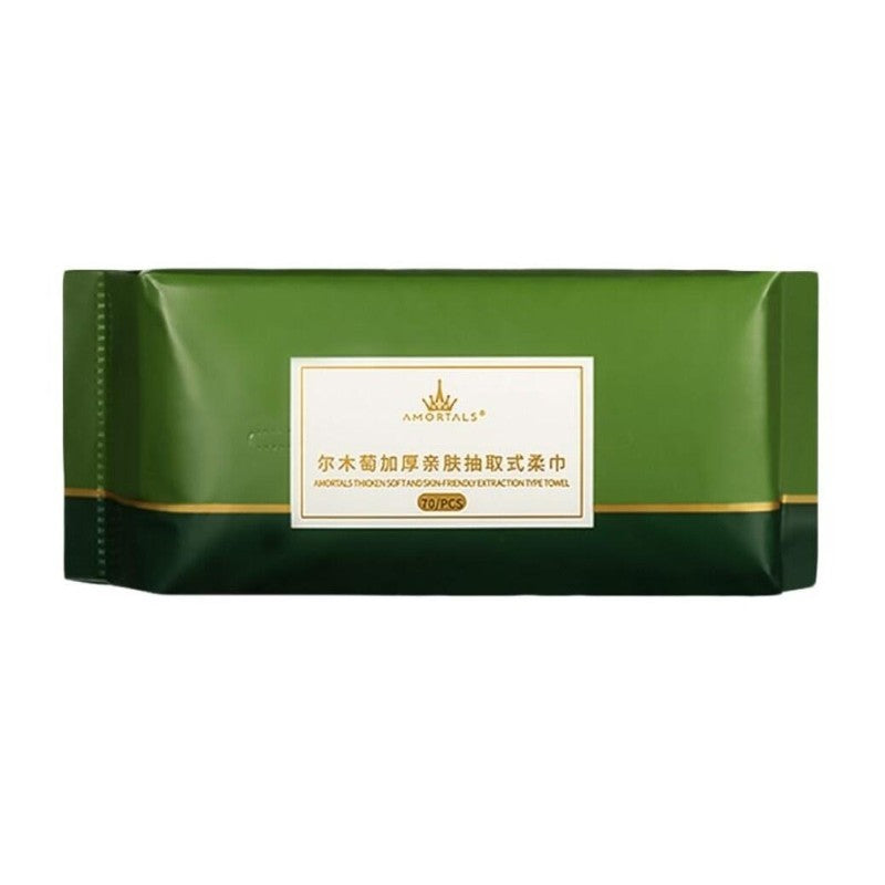 Amortals Thicken Soft Skin-Friendly Facial Towel Pull Out 70pcs