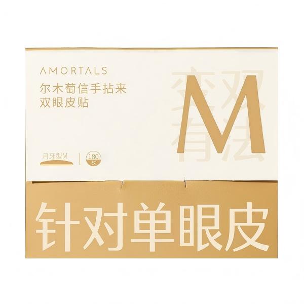 Amortals Precision Fit Double Eyelid Stickers M Crescent Type