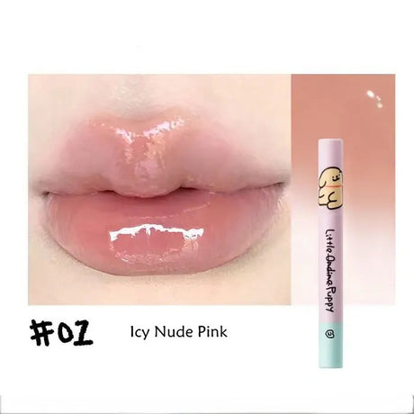 Little Ondine Line Puppy Series Jelly Lip Gloss #01 lcy Nude Pink