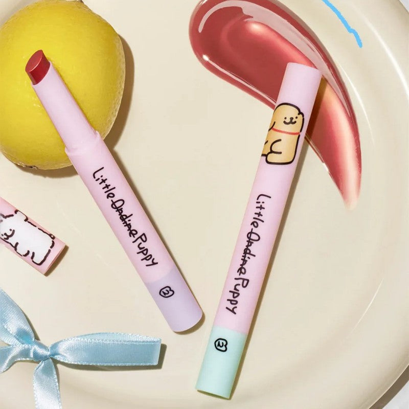 Little Ondine小奥汀水光嘟嘟固体唇蜜线条小狗联名款#01嘤嘤裸粉