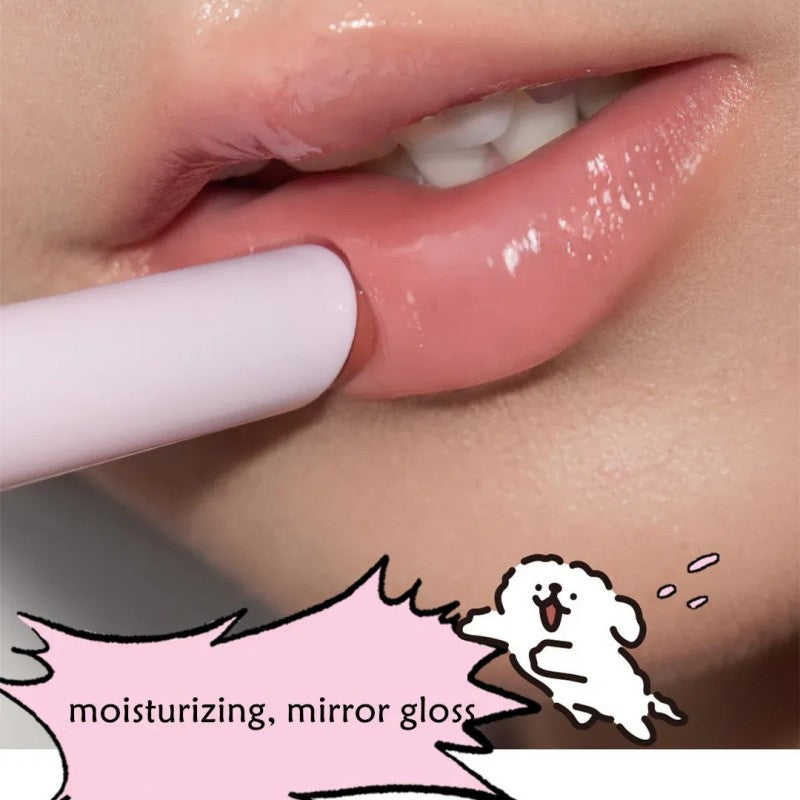 Little Ondine小奥汀水光嘟嘟固体唇蜜线条小狗联名款#01嘤嘤裸粉