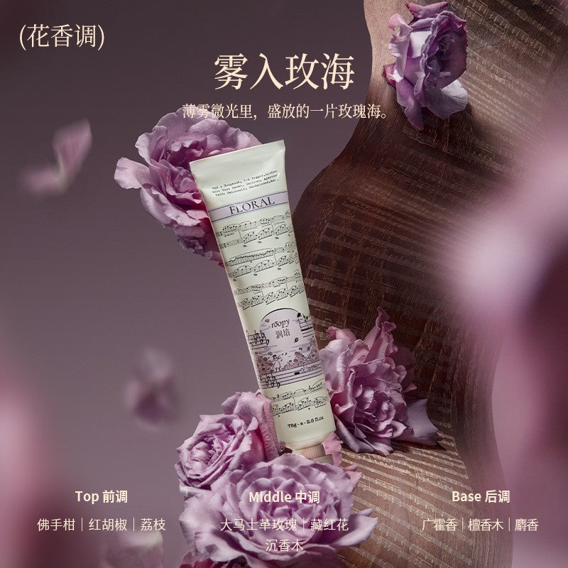 Roopy Plant Essential Oil Hand Cream Rose Sea 75g
