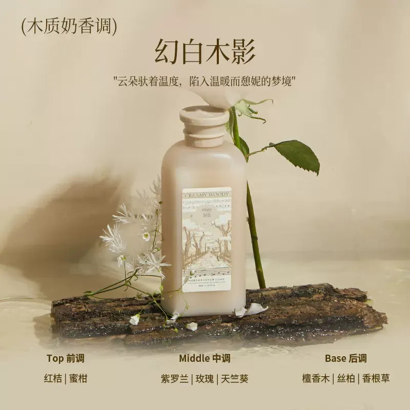 Roopy Fragrance Moisturizing Body Wash Mystic white Wood 369g