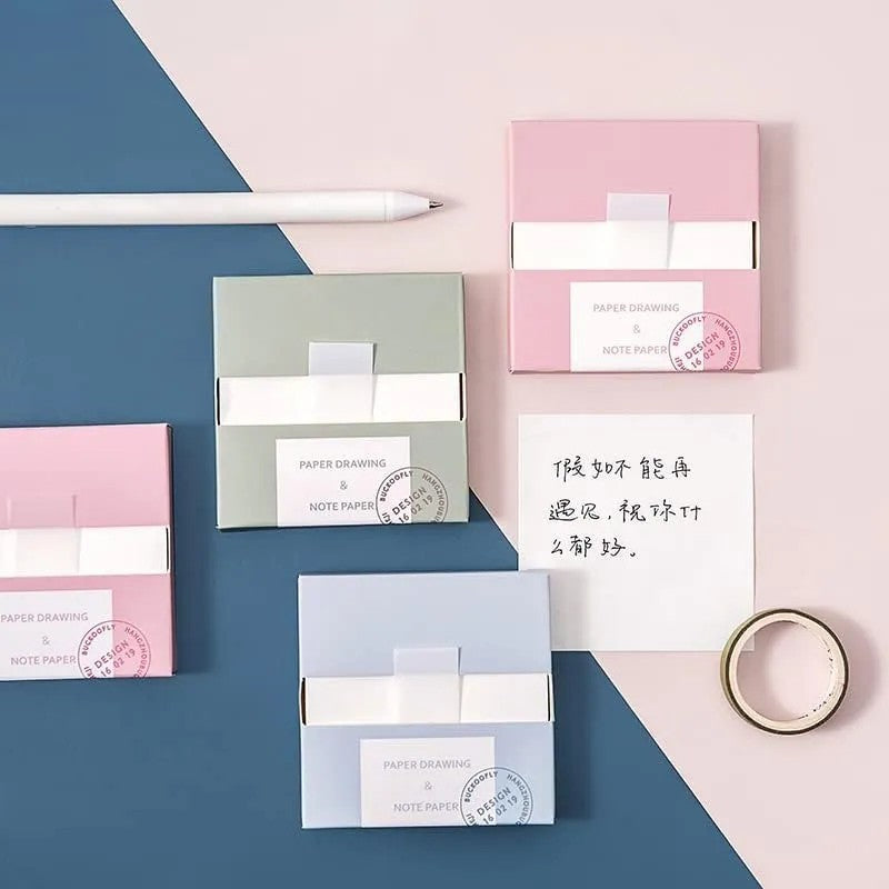 Buckoofly Morandi Color Pull-Out Sticky Notes Blue