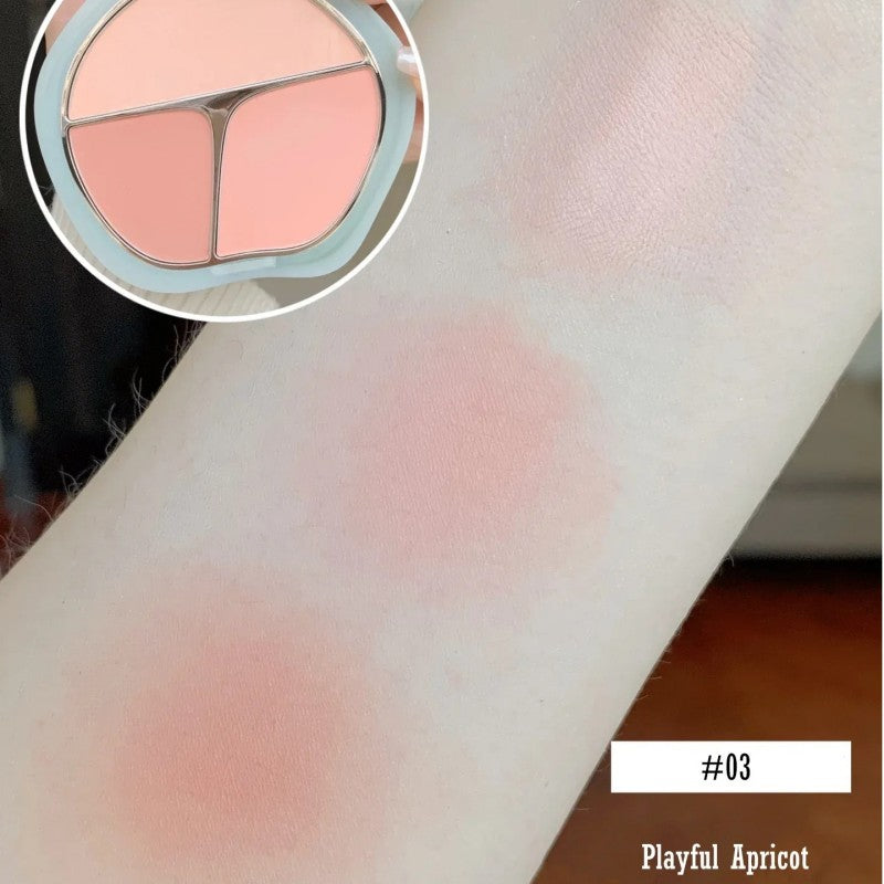 Timage Three Color Blush Palette #03 Playful Apricot