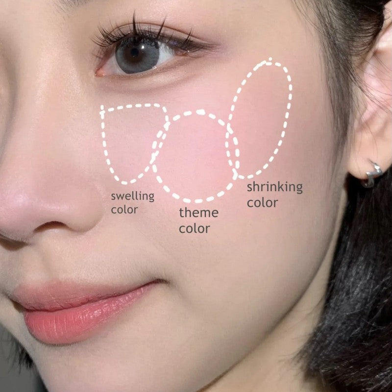 Timage Three Color Blusher Palette #02 Shy Peach Blossom