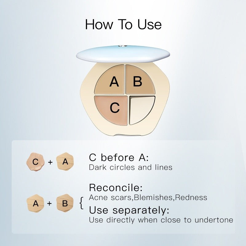 Timag Jady Creamy Concealer Palette #01 Medium Skin Tone