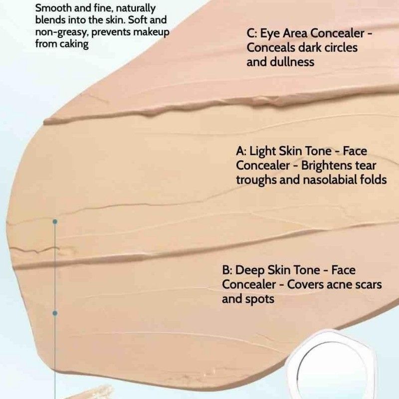 Timag Moisturizing Flawless Three-color Concealer Cream #02 Fuyu Palette