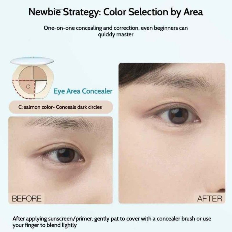 Timag Moisturizing Flawless Three-color Concealer Cream #02 Fuyu Palette