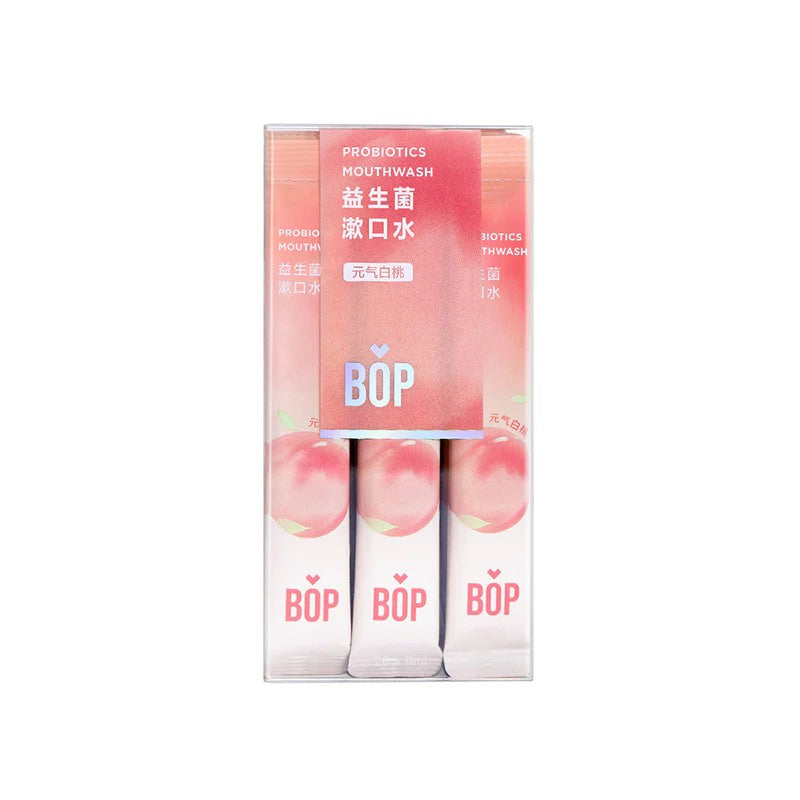 BOP Mouthwash Probiotics Vitality White Peach 20pcs