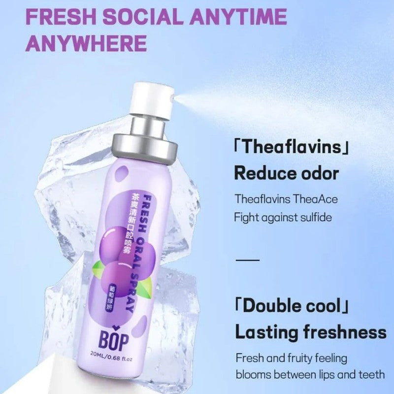 BOP Fruity Breath Freshener Spray Grape Jasmine 20ml
