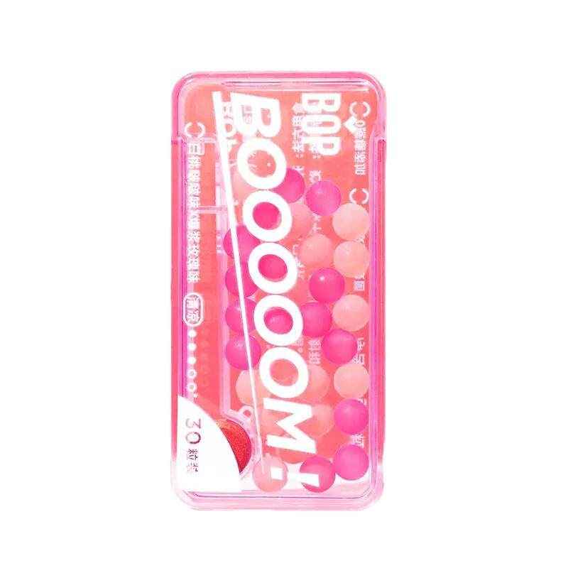 BOP Chewing Popping Pearl Candy White Peach Rose 30pcs