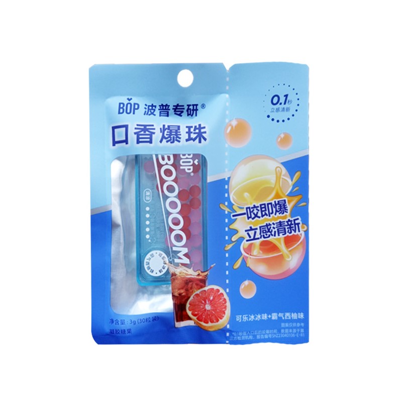 BOP Chewing Popping Pearl Candy Cola Grapefruit