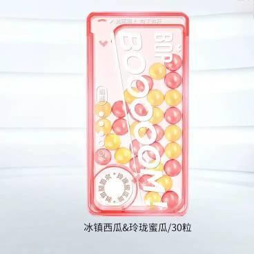 BOP Chewing Popping Pearl Candy Watermelon Honeydew 30pcs
