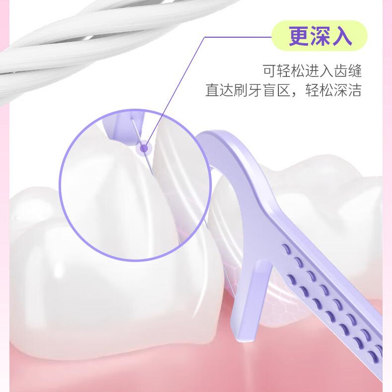 Bop Ultra Fine Single Line Floss Stick Hangyodon Grape Flavo 50pcs