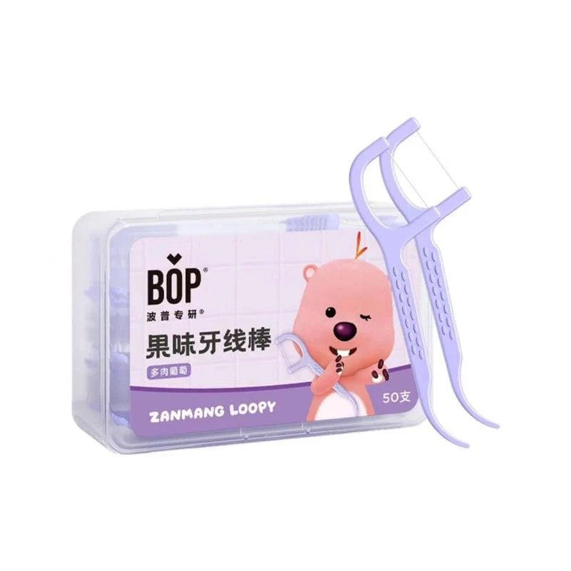 BOP Loopy Flosser Fruity Dental Floss Fresh Grape