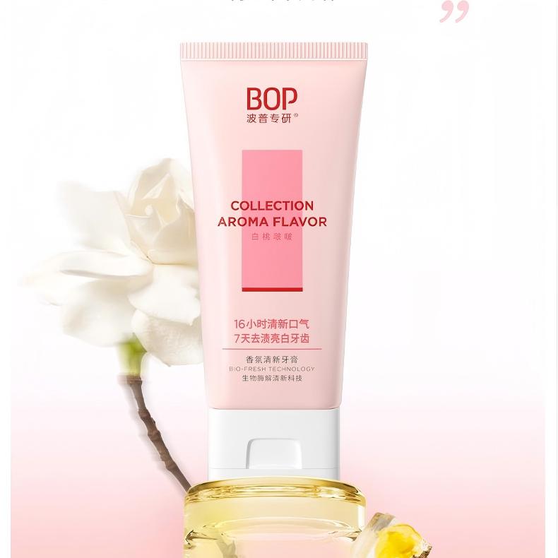 BOP Aromatic Refreshing Toothpaste White Peach 75g