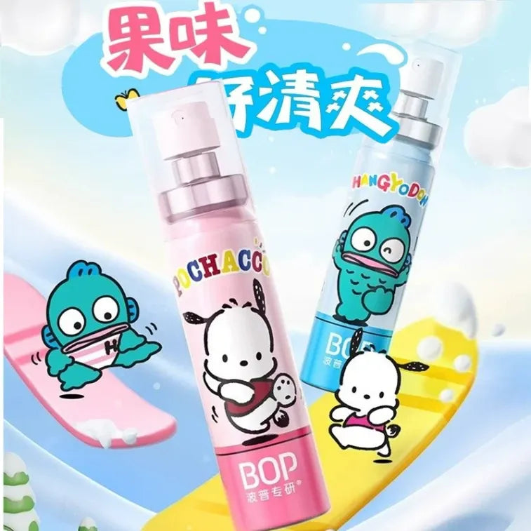 BOP Mouth Spray Breath Freshener Pochacco White Peach 20ml