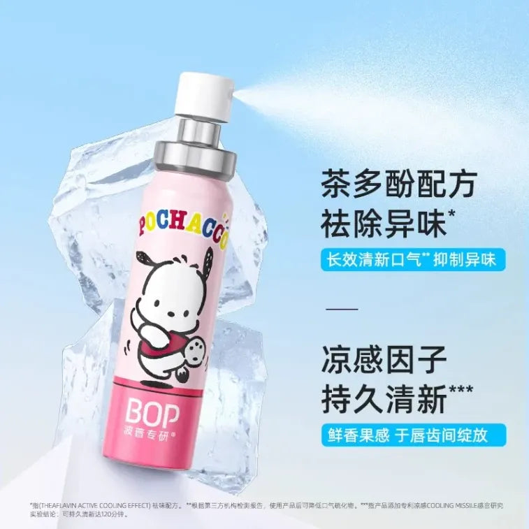 BOP Mouth Spray Breath Freshener Pochacco White Peach 20ml
