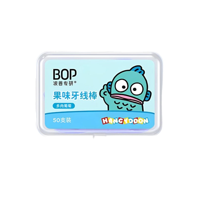 Bop Ultra Fine Single Line Floss Stick Hangyodon Grape Flavo 50pcs