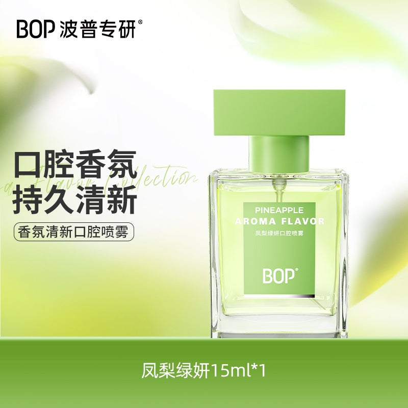 BOP Fragrant Fresh Mouth Spray Pineapple Green Vitality 15ml