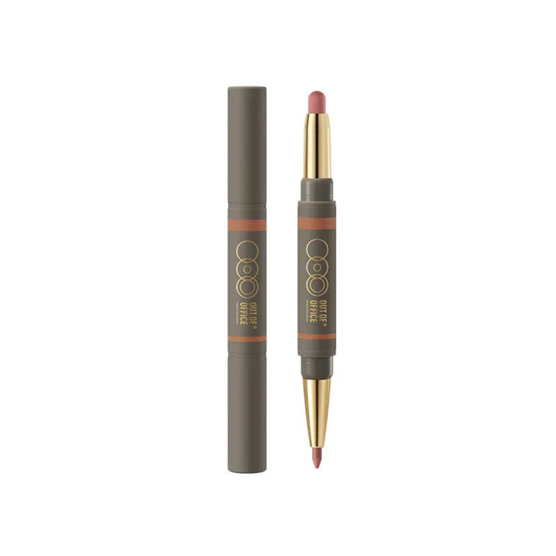 Out Of Office Dual-Ended Lip Sculpting Pen #LP701 Brown Apricot