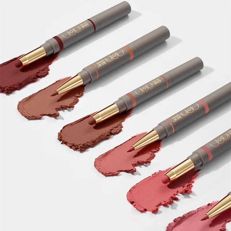 Out Of Office Dual-Ended Lip Sculpting Pen #LP701 Brown Apricot