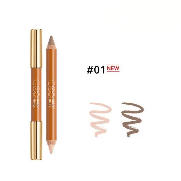 Out Of Office Double-ended Highlighting Contouring Pencil #01 Bright Skin Tone + Cement Gray