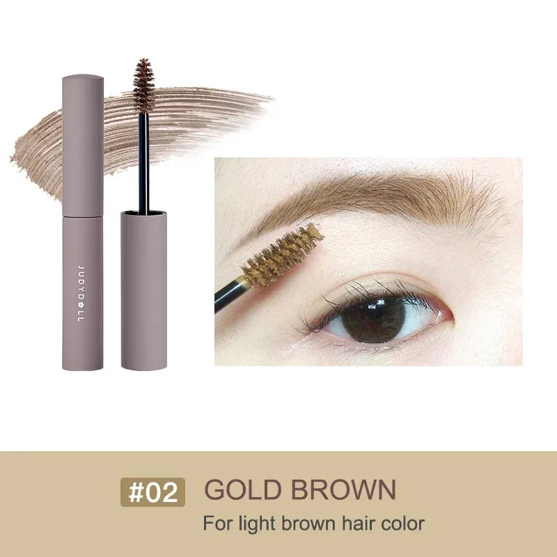 Judydoll 2 IN 1 Eyebrow Mascara #02 Gold Brown