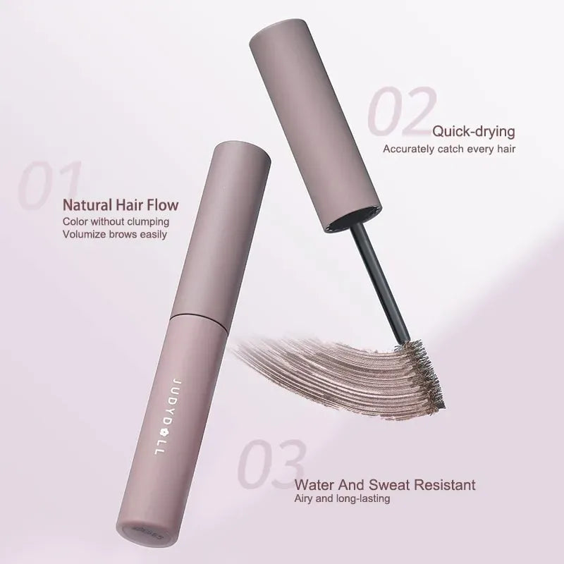Judydoll 2 IN 1 Eyebrow Mascara #02 Gold Brown